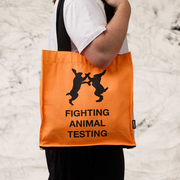 Fighting Animal Testing Orange