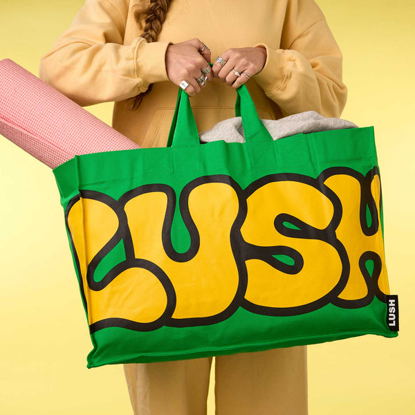 Retro Bubble Lush Big Bag - Green/Yellow